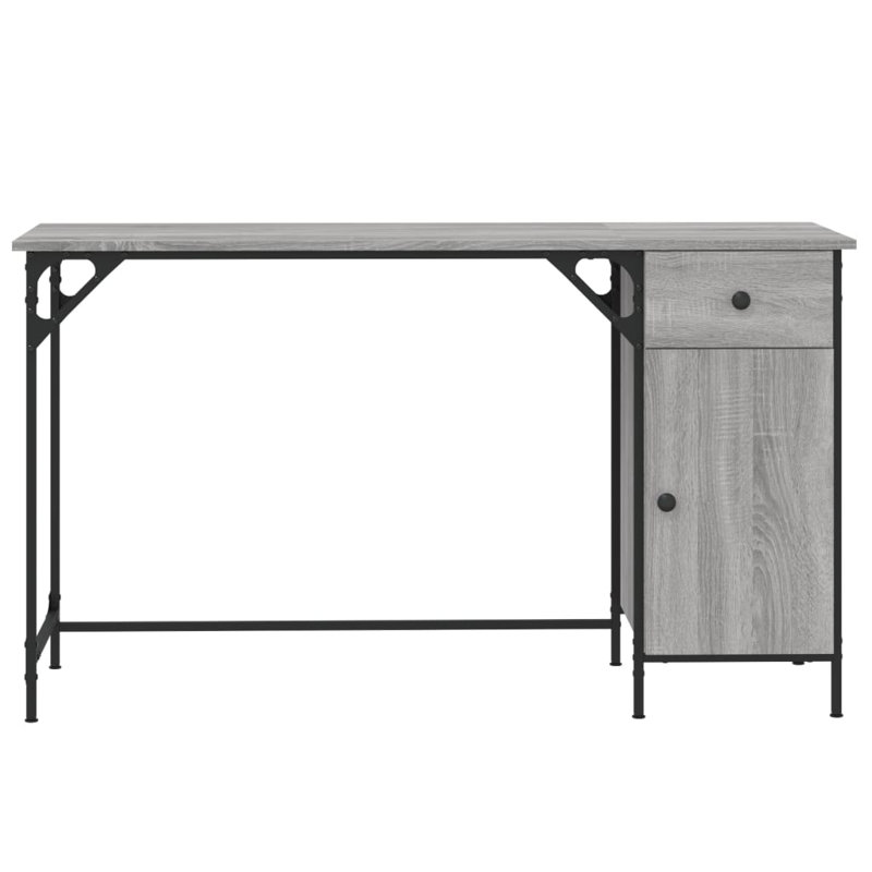 Rectangle 131cm L Computer Table, Gray Sonoma