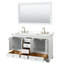 Ensemble de meuble-lavabo double autoportant 72 po avec plateau en quartz Deborah-98184986-98184982-98184985
