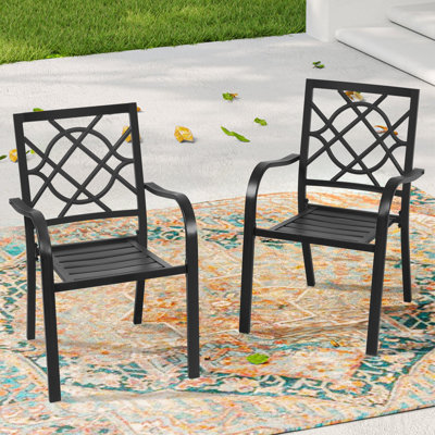 Jayc Stacking Patio Dining Armchair