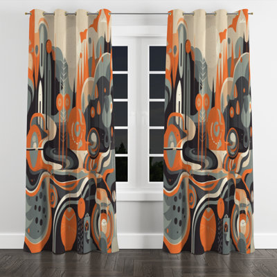 Decastro - Modern Velvet Grommet Curtain - Room Darkening - 1 panel