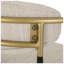 Tabouret de bar rembourré en tissu et fer de l 23 po x P 21,5 po x H 42 po Christopher Knight Home®