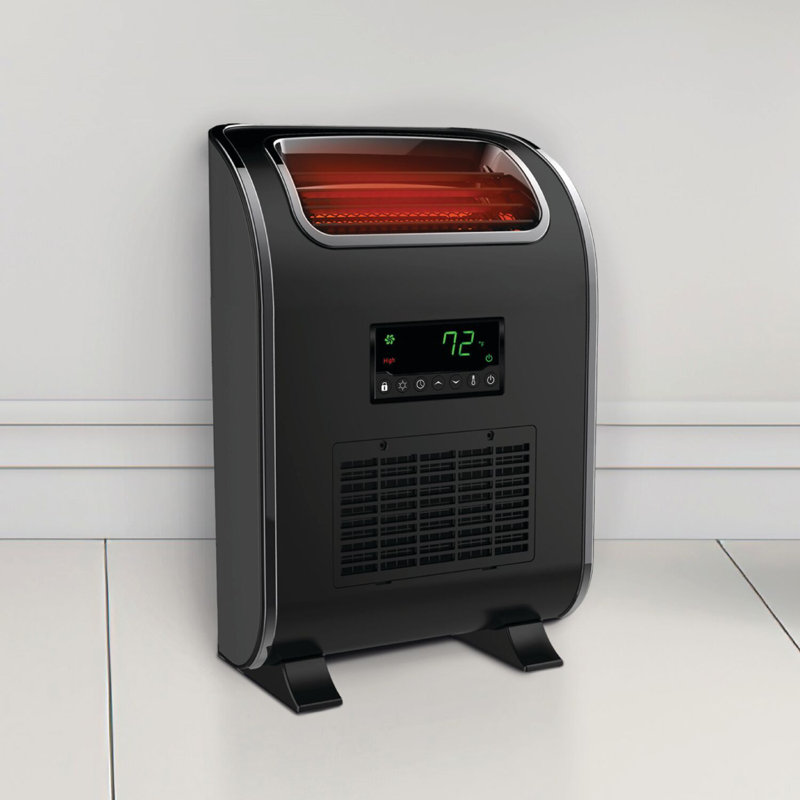 Lifesmart 5000 BTU Compact Electric Heater with Adjustable Thermostat, Remote Control Included