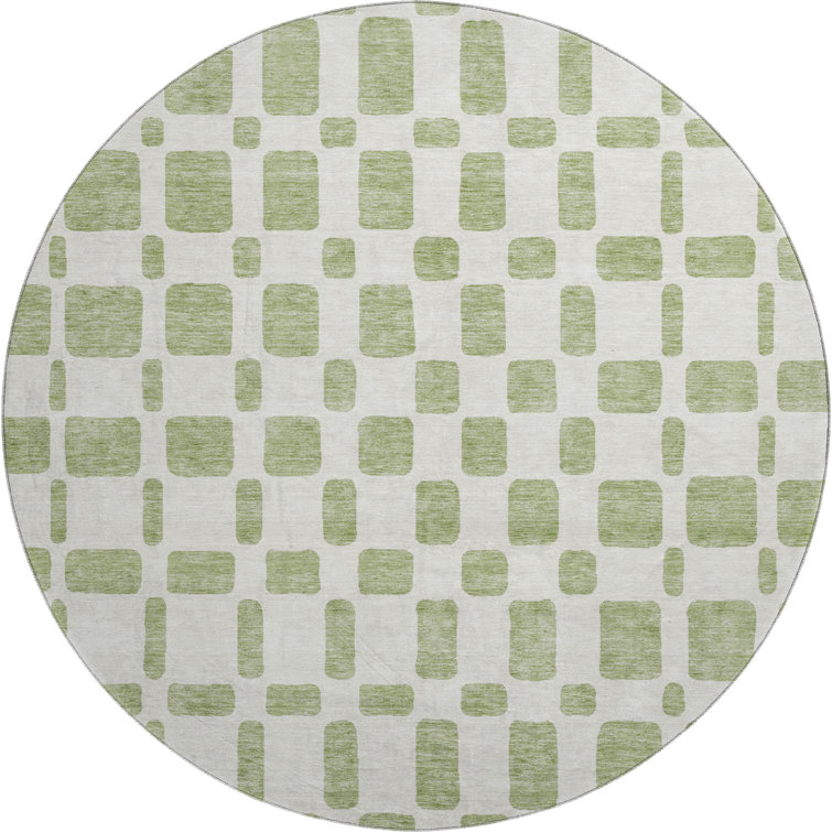 Premium Machine Washable Prisco Aloe Rug