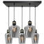 Vassar 5 - Light Black/Gold Jar Pendant