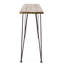 Table de bar rustique industrielle - Bois et finition avec support en fer pour une utilisation extérieure
