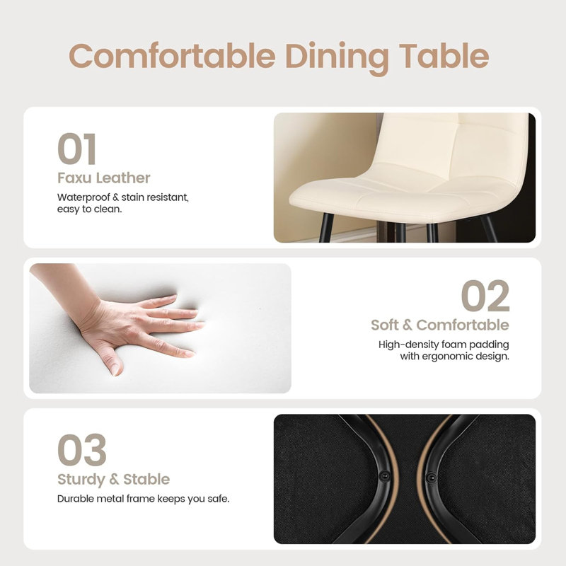 4 - Person Extendable Dining Set, Beige