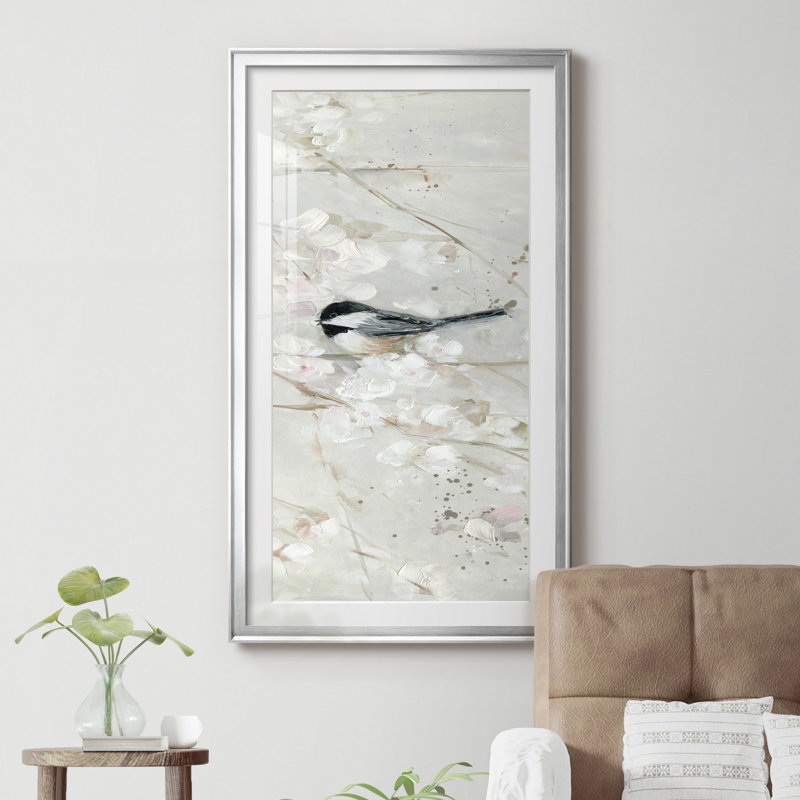 Soft Melody II - Reproduction d'art sur papier encadrée, Encadrement argenté, H 10,5 po x l 18,5 po x P 1,5 po