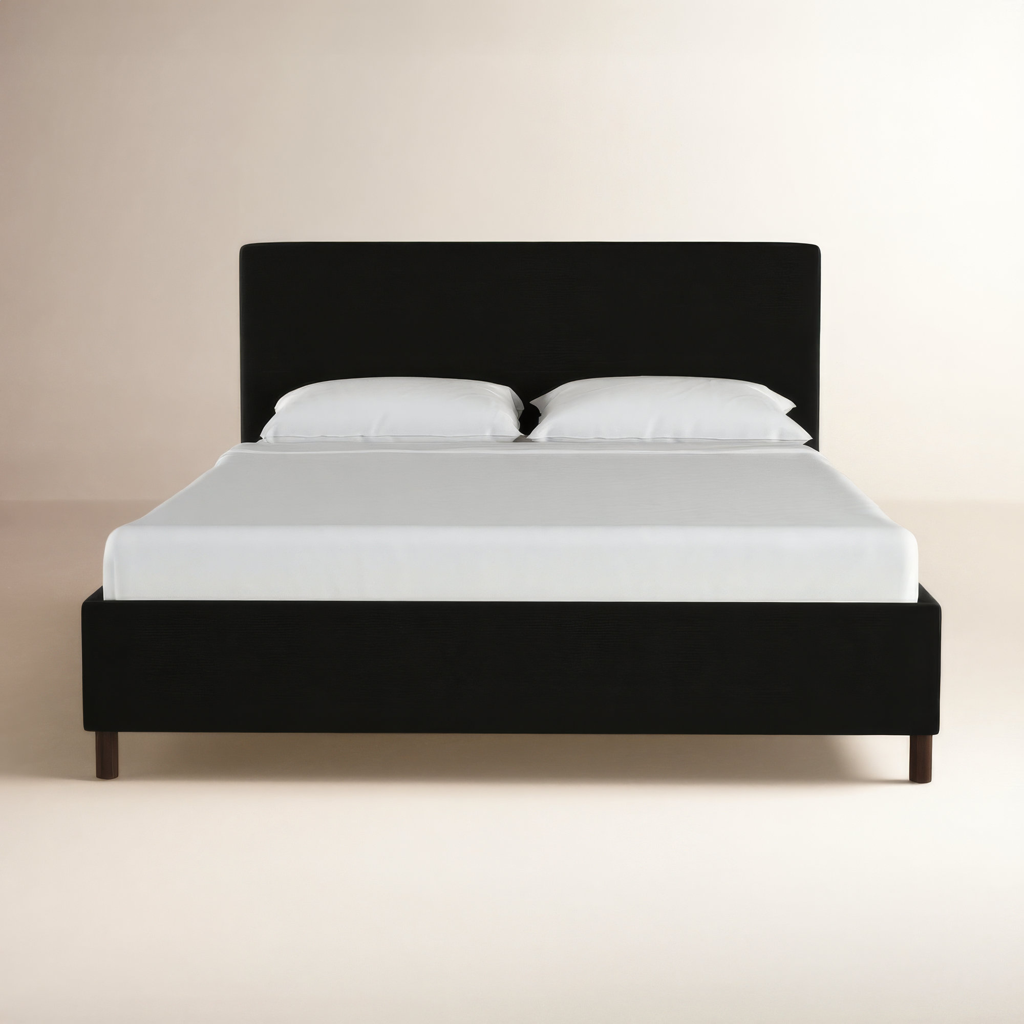 Eisley Upholstered Bed, Queen, Classic Black Linen