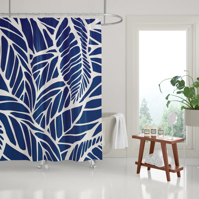 Rideau de douche Everly, Bleu marine