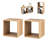 Bedside Table Set Of 2, Stackable Cube Storage Organizer With Anti-Tip Device