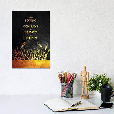 Constant Sowing Certain Harvest by Adrian Baldovino - Wrapped Canvas Print