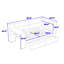 Daybed with LED, Storage Shelves, Drawers, Desk and Charging Station-1815150373-1815150374