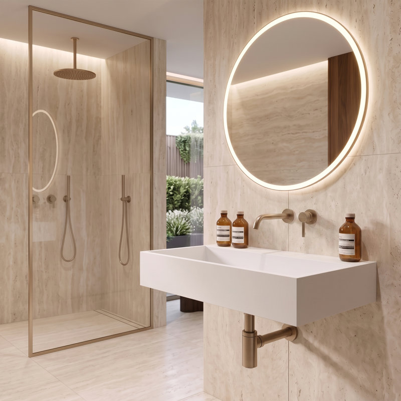 Lavabo de salle de bain mural à surface flottante avec drain dissimulé 24 po Juniper - Blanc