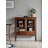 Retro Walnut Large-Capacity Accent Cabinet