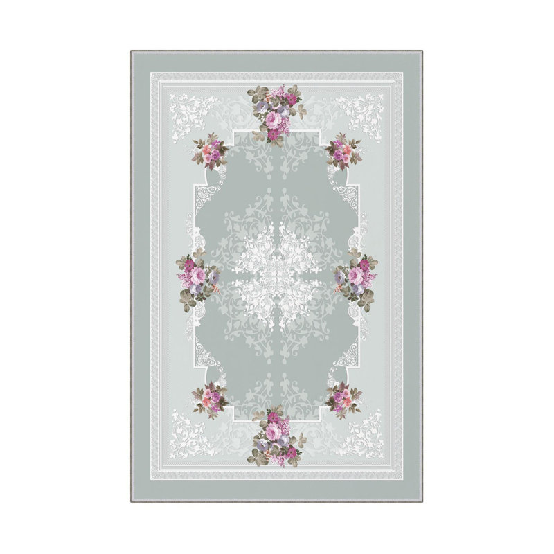 Elegant Hall Carpet, 2.6 x 9.8 Feet | 100% Polyester, 650 g/m², Pile Height: 0.3 Inches | Antibacterial, Non-Slip PVC Dot Underside | Machine Washable, 3D Digital Printing, Ideal for Modern Living Spaces
