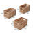Bushong Bohemian Cottage Handwoven Hyacinth Rectangular Nesting Baskets with Handles (Set of 3)-1807567539