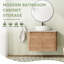 Meuble-lavabo flottant mural 30 po avec comptoir en quartz