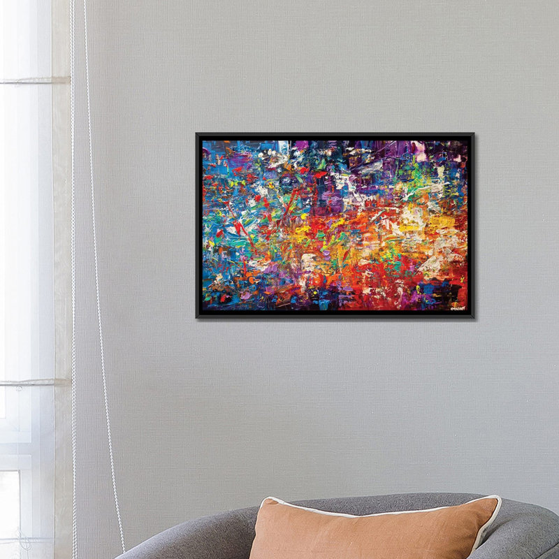 «Swiger 20 Million Things to Do», reproduction sur toile, H 18 po x l 26 po x p 1,5 po, Pas de tapis, Toile avec cadre noir