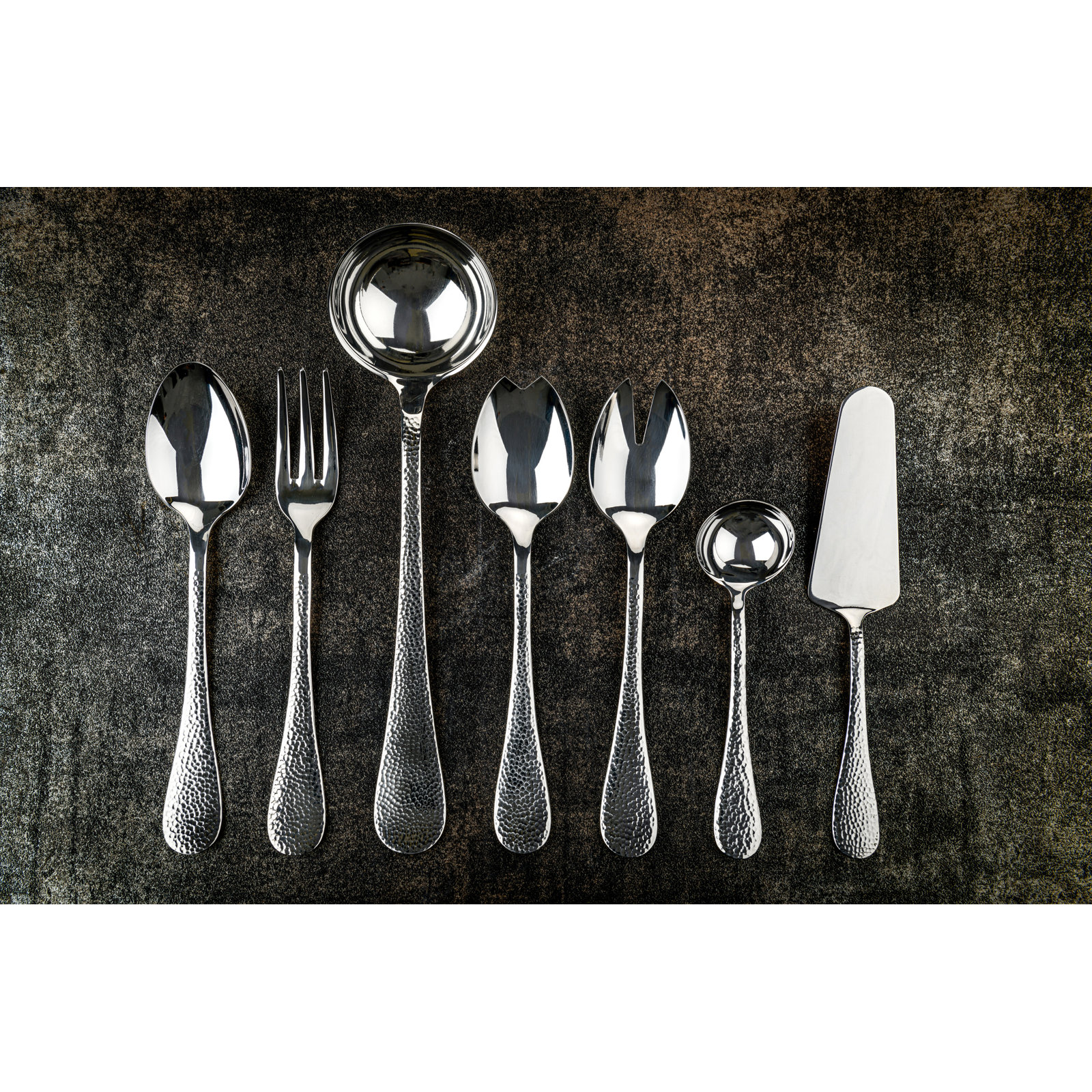 Epoque Stainless Steel Salad Servers, Silver