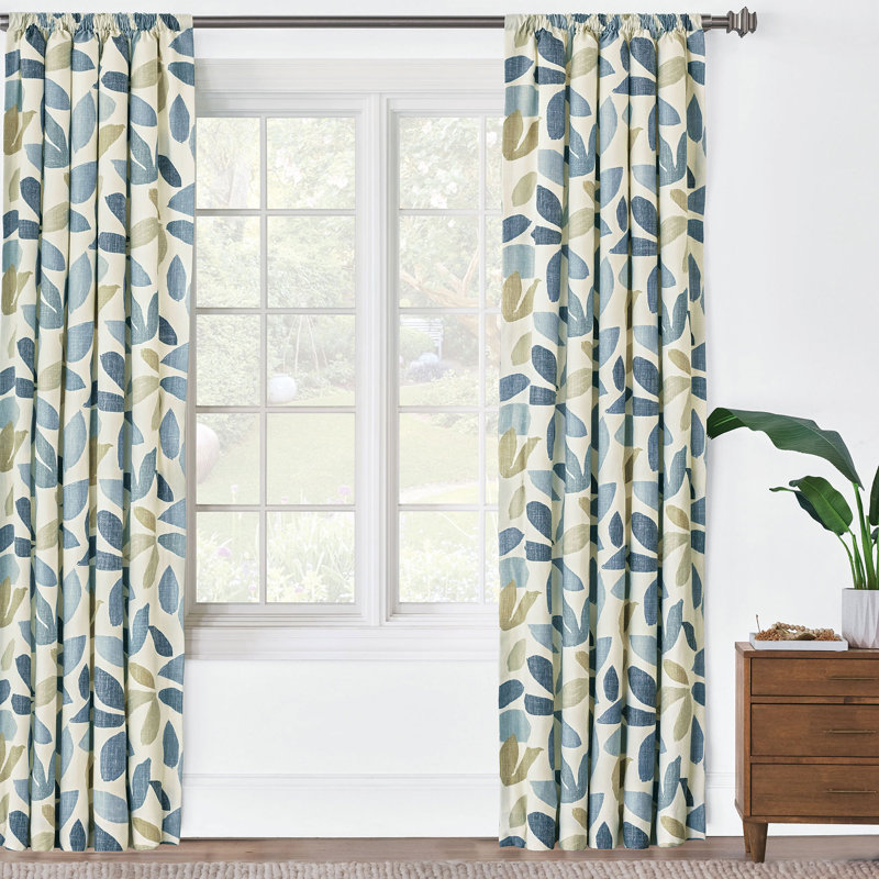 Mira Room Darkening Curtain, 48" W x 108" L