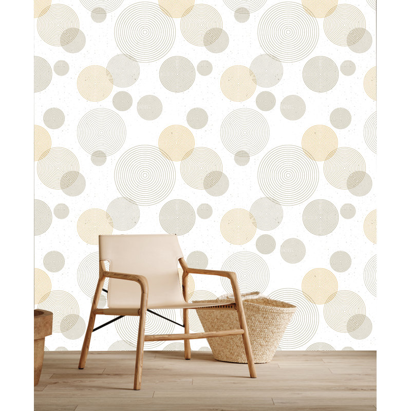 Rouleau de papier peint adhésif Callistus Fussion Circles L 10 pi x l 24 po