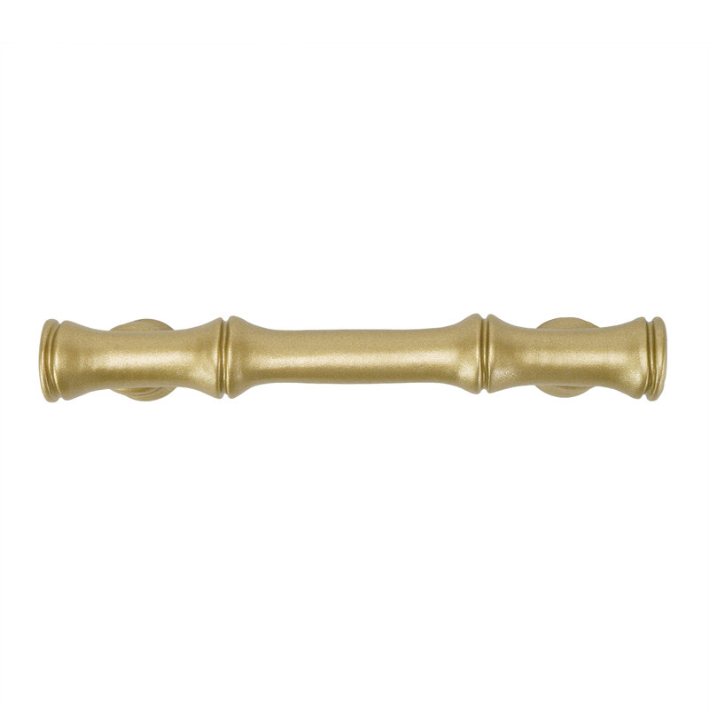 Bamboo 4 inch center to center pull  in finish Jet, Gold