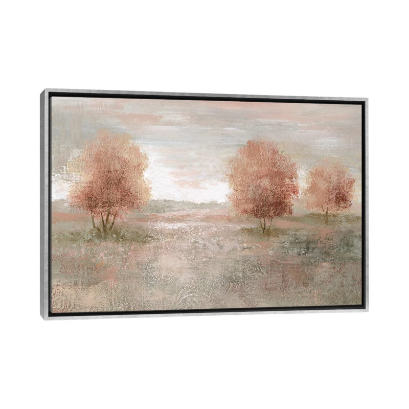 «Springs Awakening» par Nan - reproduction, H 32 po x l 48 po x P 1,5 po, Encadrement argenté