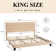 Elison Platform Bed with Fabric Upholstered Headboard and Wooden Slats