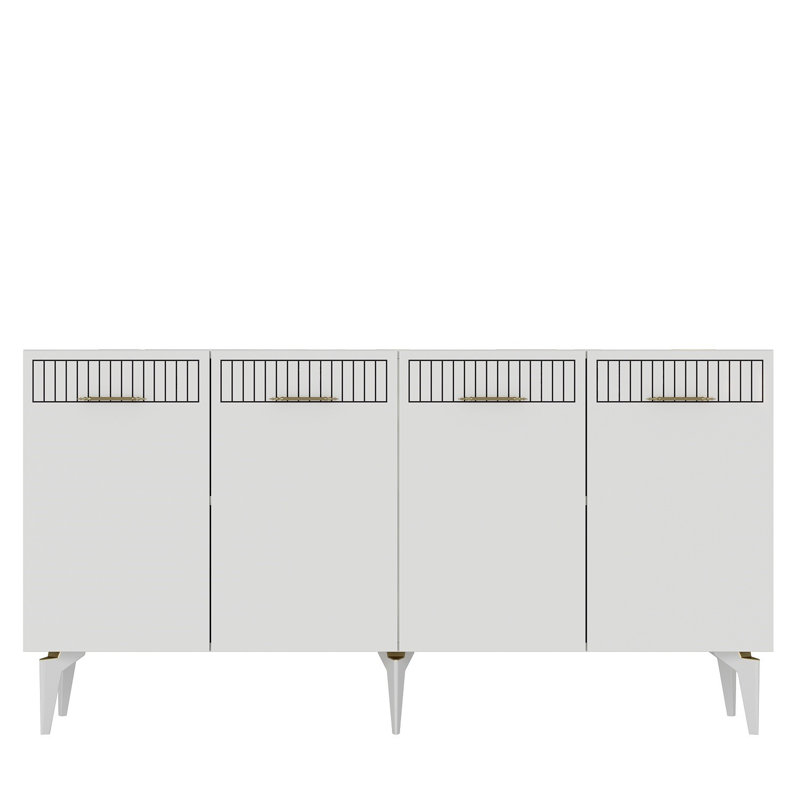 Olivia 80cm Sideboard, White