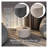 36" Fiberstone Round Floating Side Table - Indoor/Outdoor Accent End Table for Bedroom, Living Room, and Patio-100198733