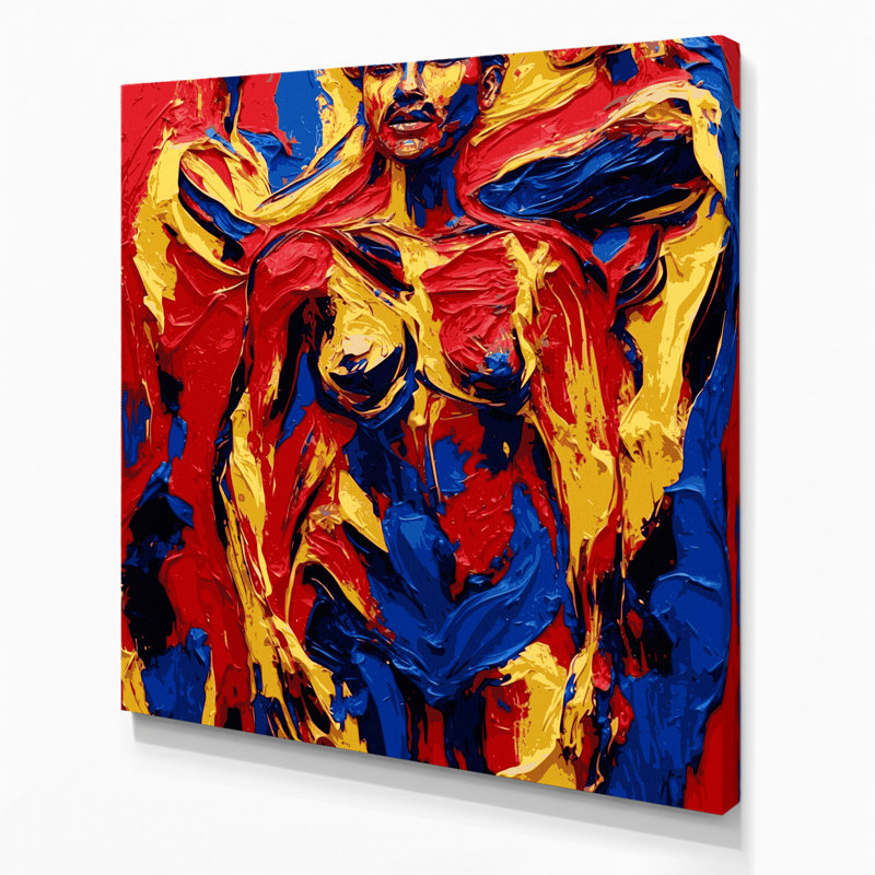 Art abstrait sur toile 81, H 8 po x l 8 po