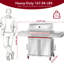 Barbecue au propane à 6 brûleurs avec brûleur infrarouge et brûleur latéral, barbecue en acier inoxydable d'extérieur SUS304 avec lumières DEL