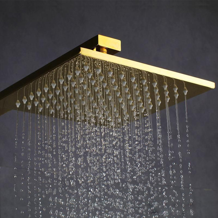 10 Inch Chrome Wall-Mounted Shower System with Thermostatic Control and Handheld Spray