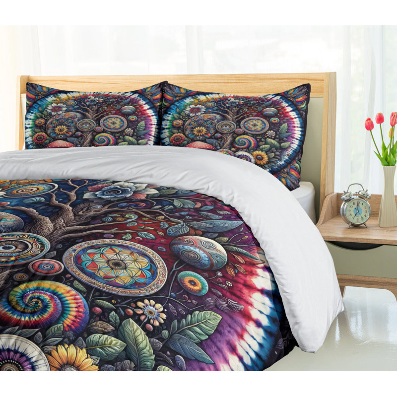 Hippie Duvet Cover, King Duvet Cover + 2 Standard Shams