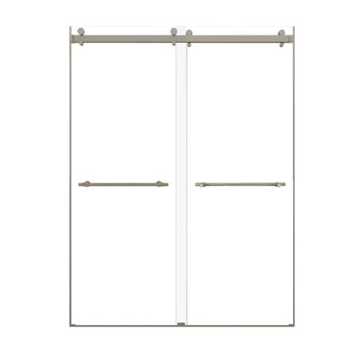 Brooklyn 58" - 60" W x 80" H Frameless Fixed Glass Panel Shower Door