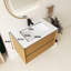 Corolla Oak Wall-Mounted Plywood Woodgrain Bathroom Vanity With With Drawers