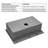 Sarlai 22'' W Single Bowl Stainless Steel Farmhouse Kitchen Sink with 1 Faucet Hole