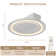 22Inch Modern Leafless Ceiling Fan With Remote Control Removable And Washable, Reversible Motor