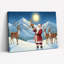 «Santa Reindeer Moonlight», art mural sur toile-121121965