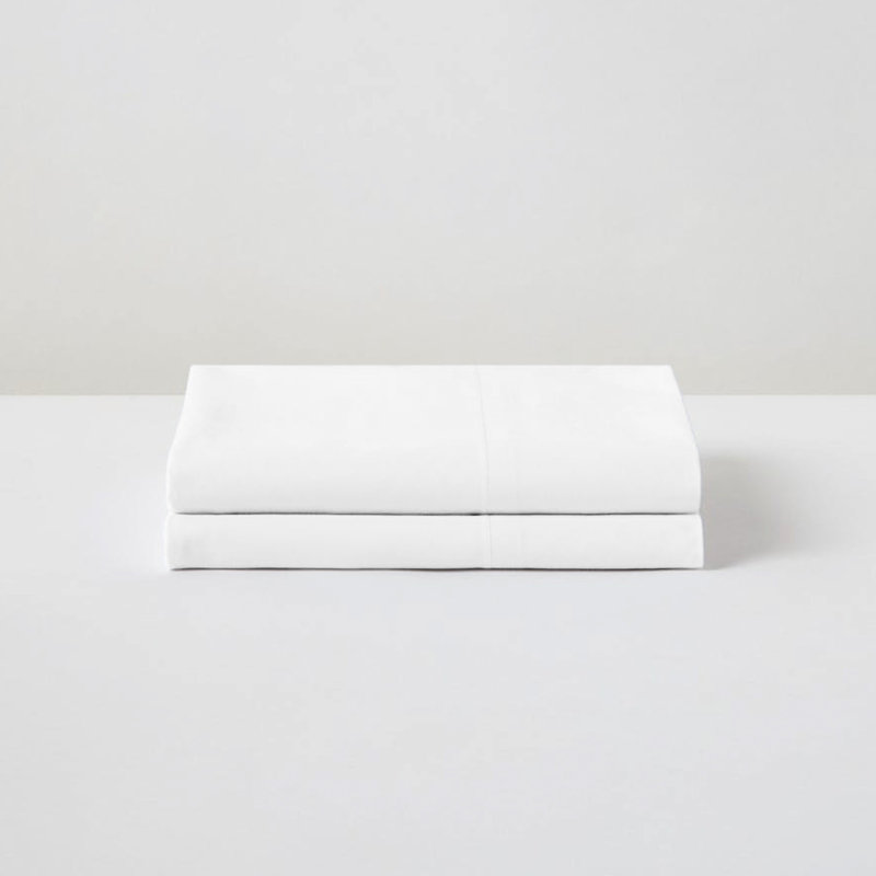 Hedvall 300TC 100% Organic Cotton Percale Pillowcases, White