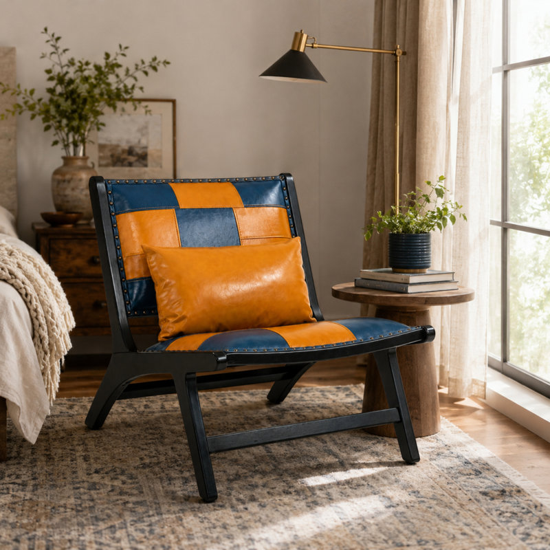  Méridienne d'appoint en cuir Boho