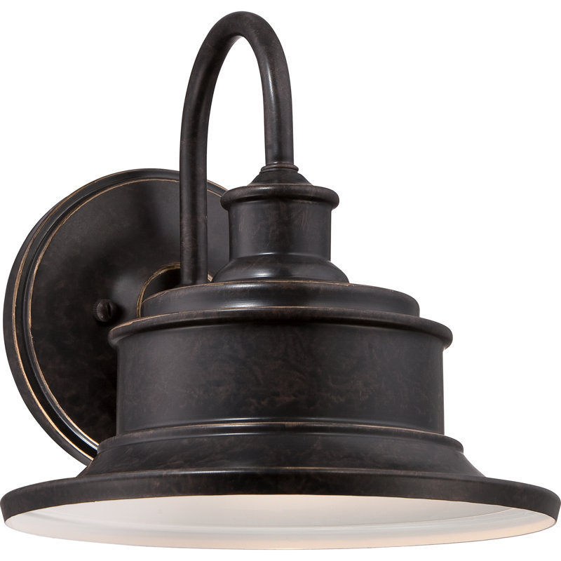 Barrick Wall Light, Bronze, 11" H x 11" W x 12.5" D
