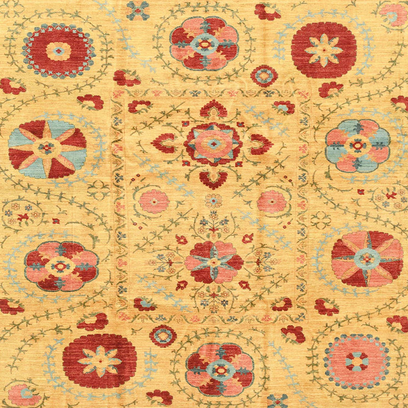 Abstract Indoor Rug, Square 5'