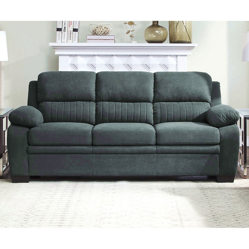 Canapé confortable à assise moelleuse 1pc, Gris foncé