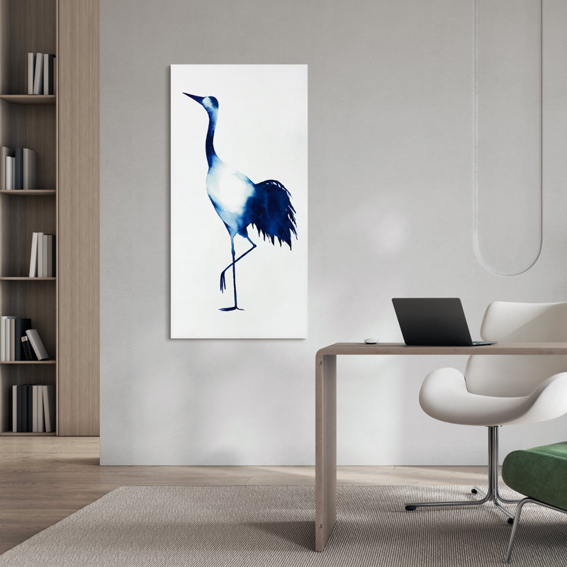 «Ink Drop Crane 2», reproduction sur verre