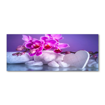 Orchid And Heart - No Frame Print