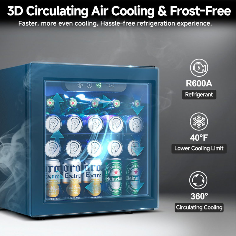 50 Can Beverage Refrigerator Cooler