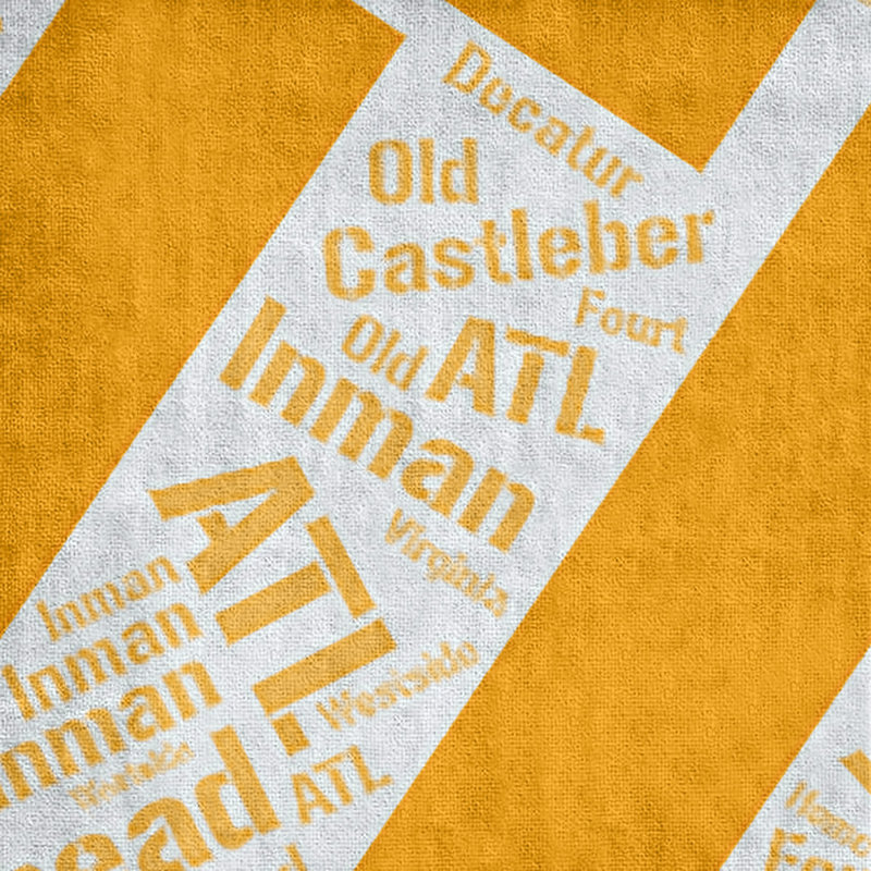 Bath Towel, Orange, Poly/Cotton, Atlanta