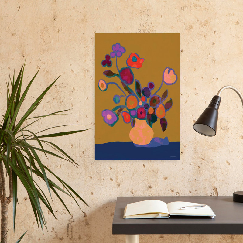 Jubilation abstraite, art floral contemporain, H 24 po x l 16 po