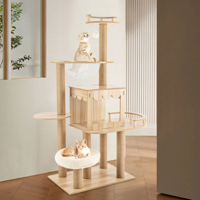 Dellano 52" H Multi-Level Cat Tree